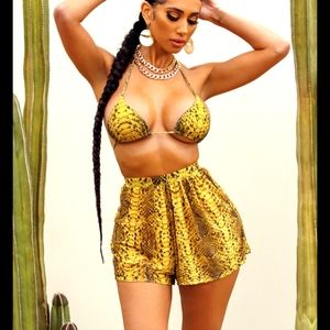 Lucas 3 Piece Set - Mustard Snake